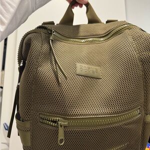Dagne Dover Khaki Mesh Men's Backpack